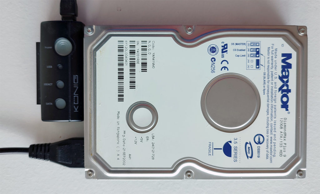 Disque dur IDE maxtor 3.5 via adaptateur Sitecom - Forum Matériel & Système