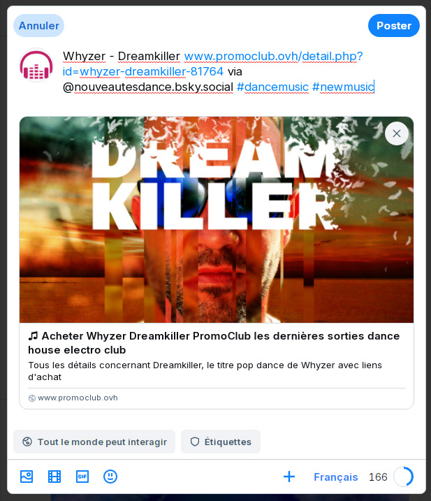 Exemple de partage de lien