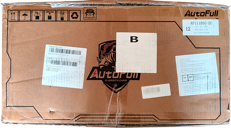 Carton de la chaise gamer Autofull C3 pro