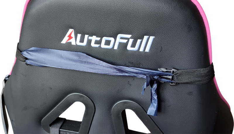 Accrochage du coussin avec sangle