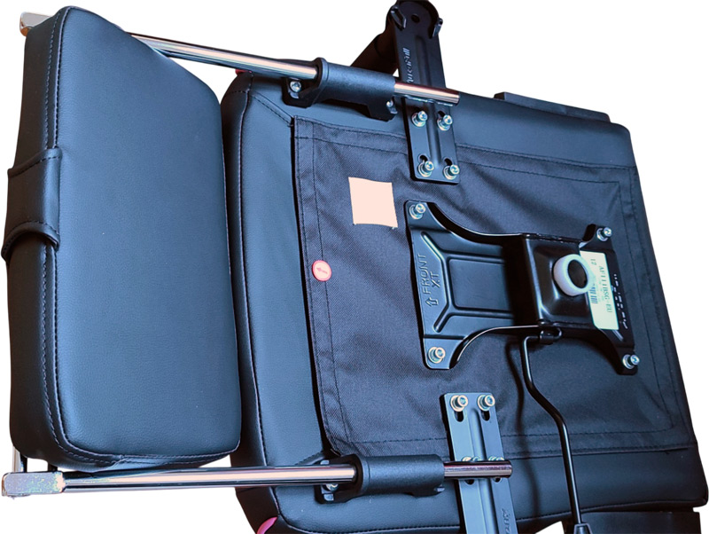 Enfilage du repose-pied