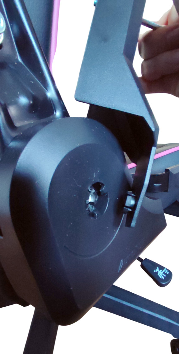 Mise en place du cache droit