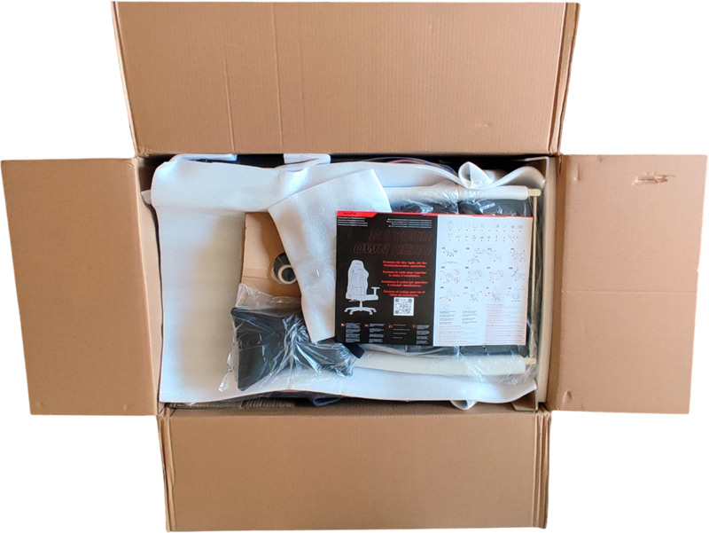 Ouverture du carton de la chaise gamer Autofull C3 pro