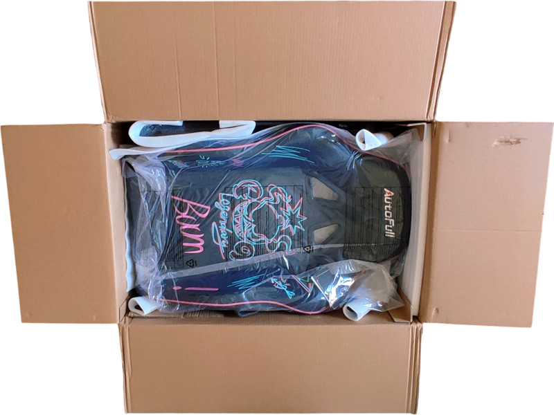 Ouverture du carton de la chaise gamer Autofull C3 pro