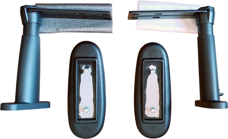 Pièces des accoudoirs de la chaise