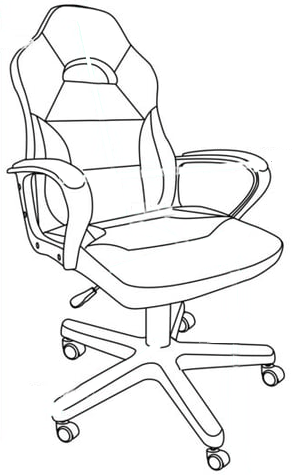 Chaise à assise plate