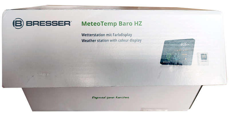Ouverture de la boîte de la Station météo Bresser MeteoTemp Baro HZ