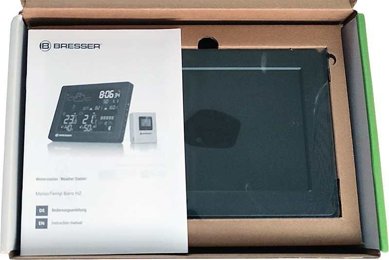 Ouverture de la boîte de la station météo