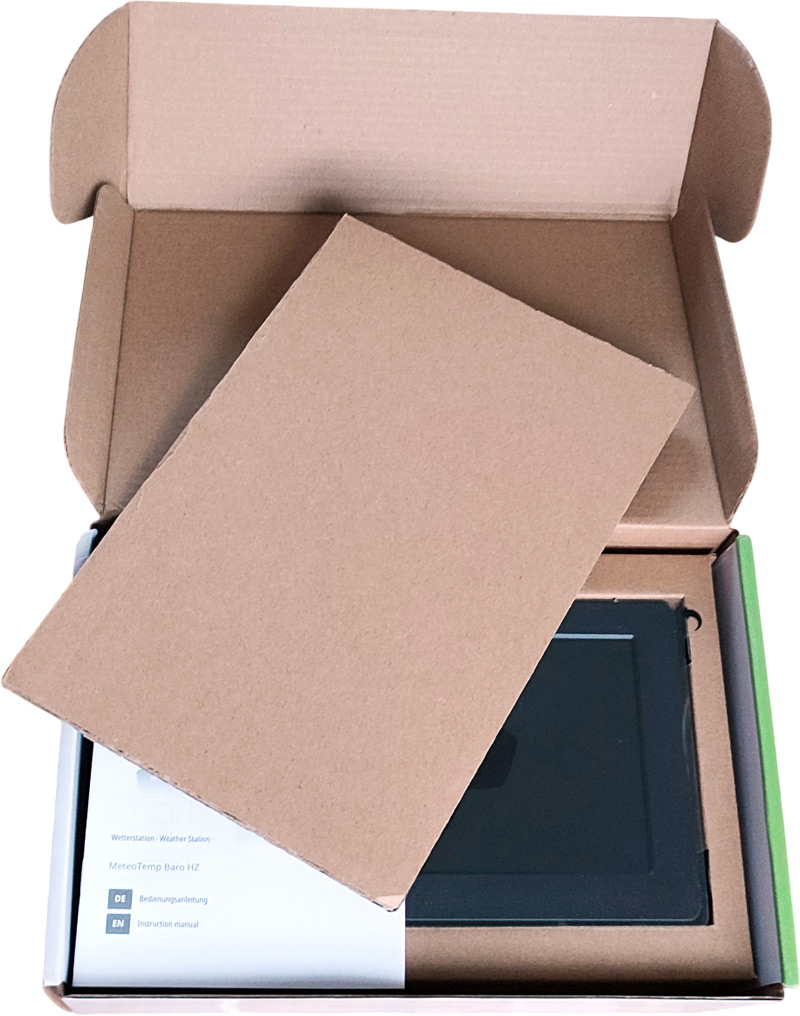 Ouverture de la boîte de la station météo