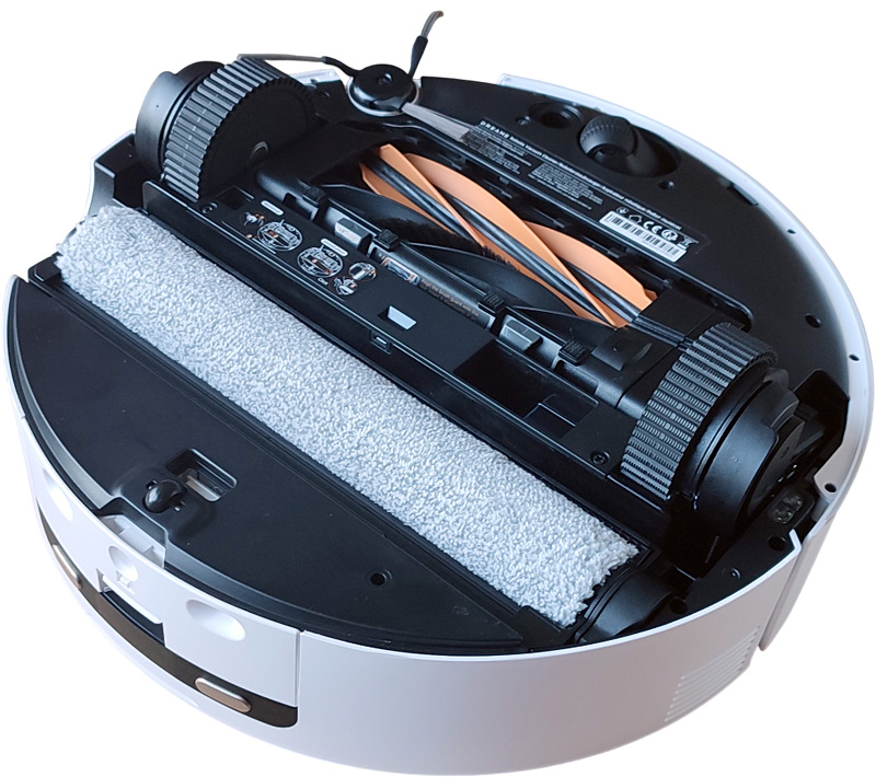 Face inférieure du robot