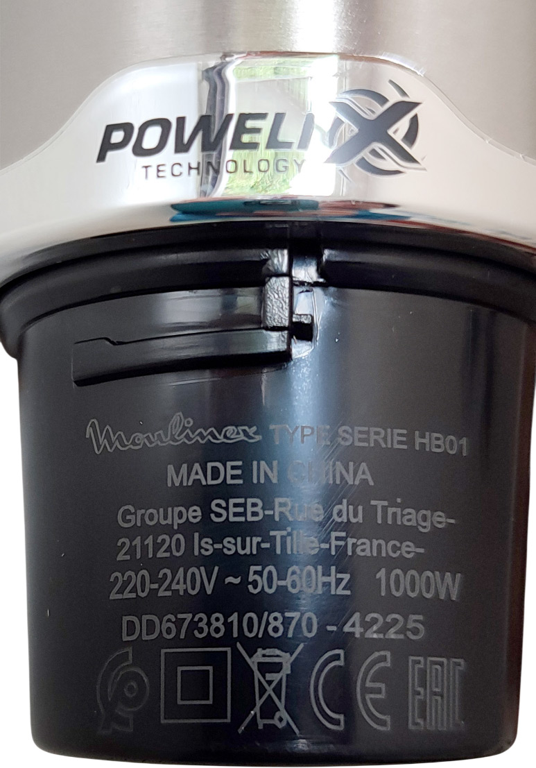 Spécifications électriques et références du Moteur du mixeur