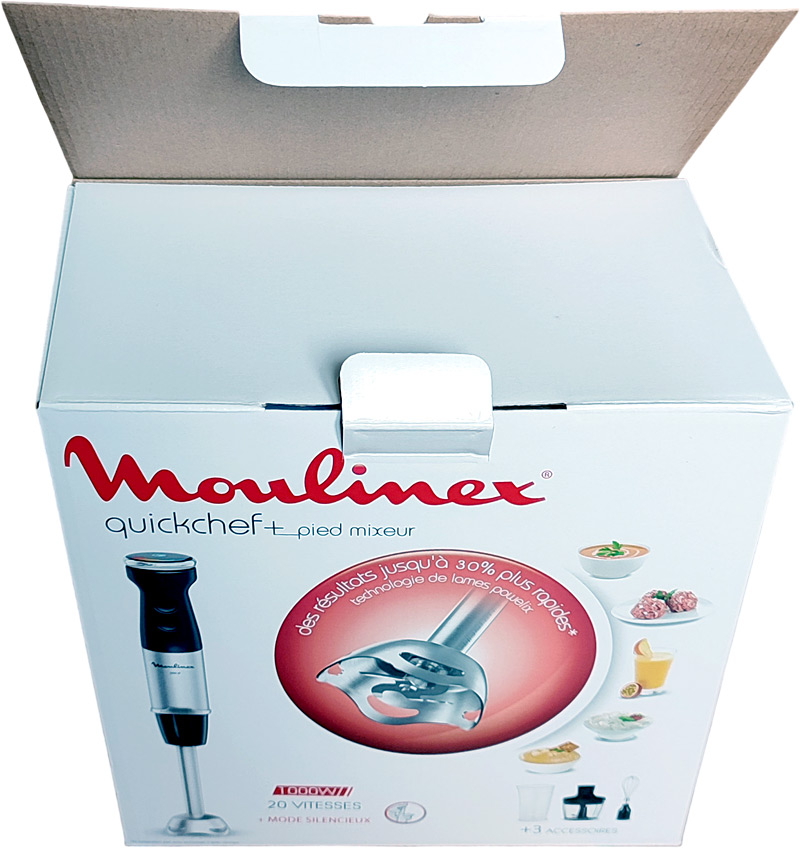 Ouverture de la boîte du Quickchef 3 en 1 1000 W DD673810