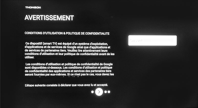 Avertissement de confidentialité