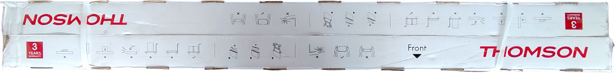 Dessus de la boîte de la TV Thomson' 55QG7C14