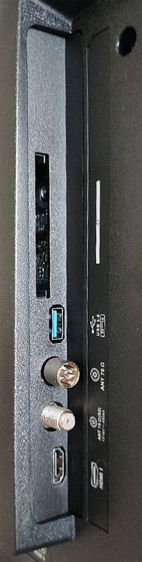 Connectique de la TV Thomson 55QG7C14