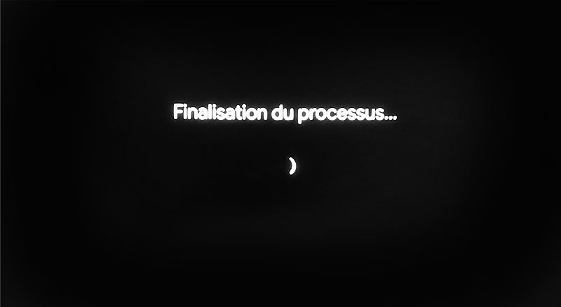 Finalisation du processus