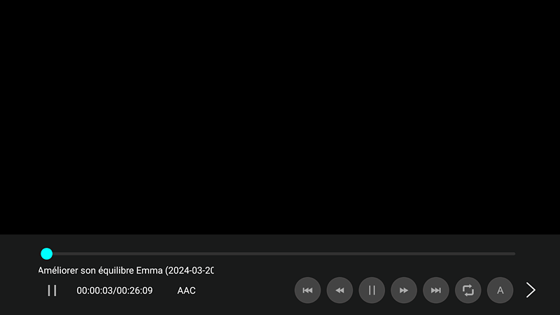 Media center - Lecture d'une vidéo