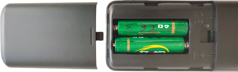 Piles dans la télécommande