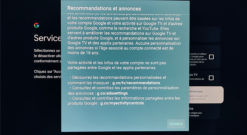 Recommandations et annonces