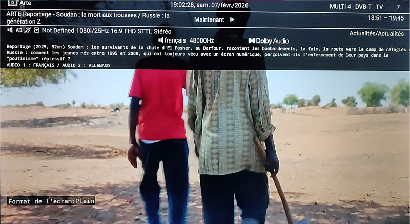 Démarrage initial de la TV - Zap sur Arte