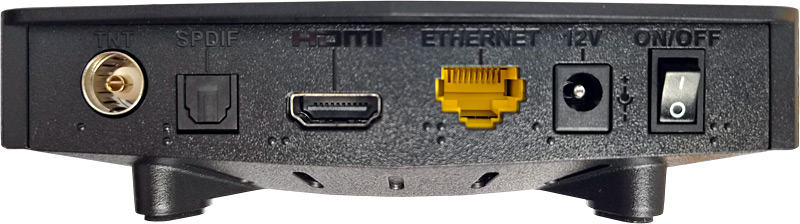 Arrière du décodeur TV 4K