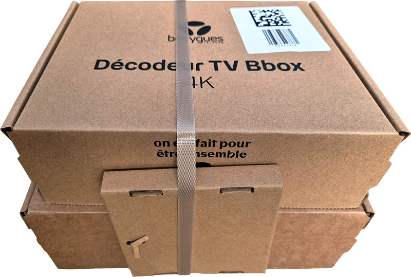 Les 2 Bbox dans leur carton