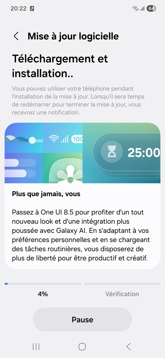Proposition de MAJ vers One UI 8.5