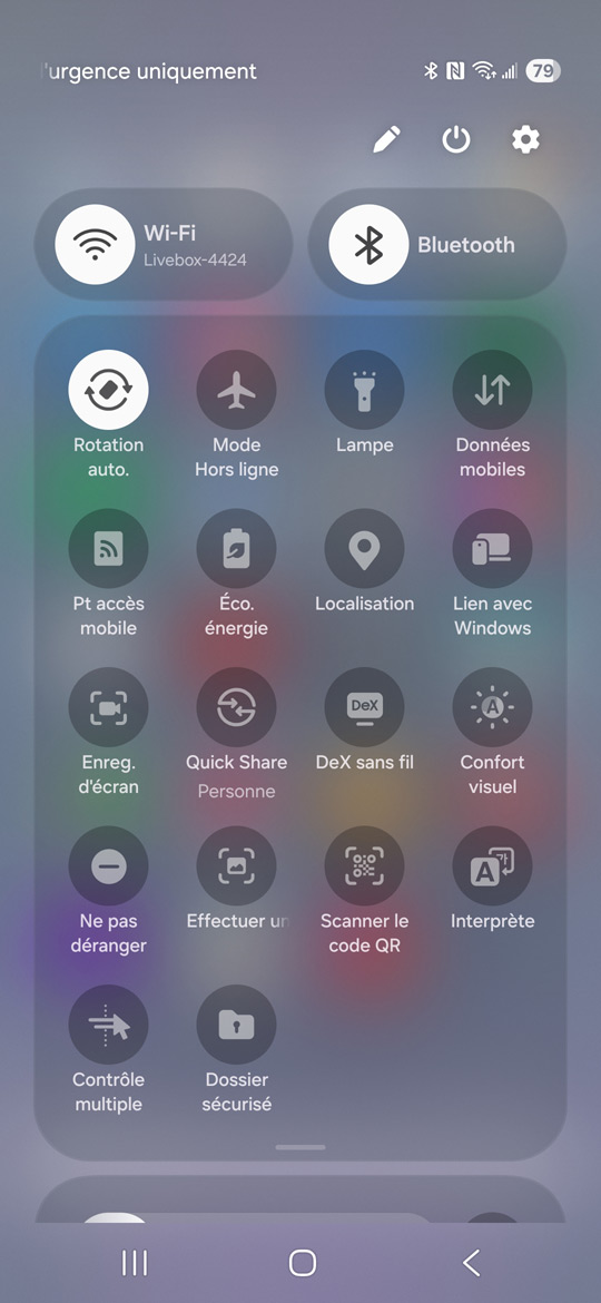 Samsung Galaxy S25 - Volet des fonctions et capteurs