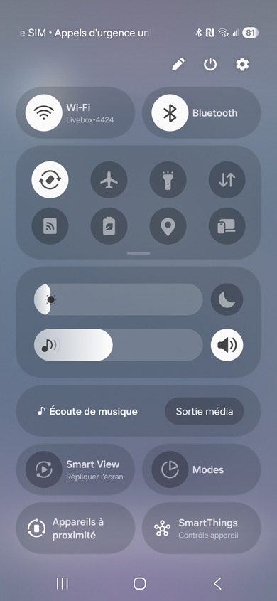 Samsung Galaxy S25 - Volet des fonctions et capteurs