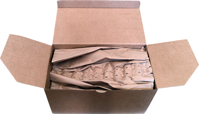 Carton de transport ouvert