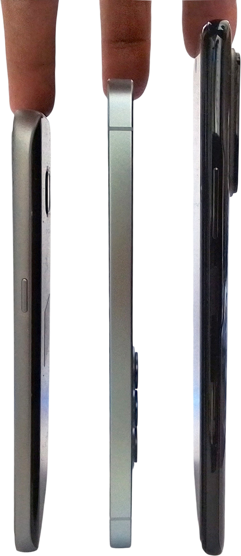Comparaison des profils du Galaxy S7, S26 et Redmi note 10 pro