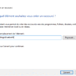 Comment créer un raccourci vers un paramètre sous Windows 10