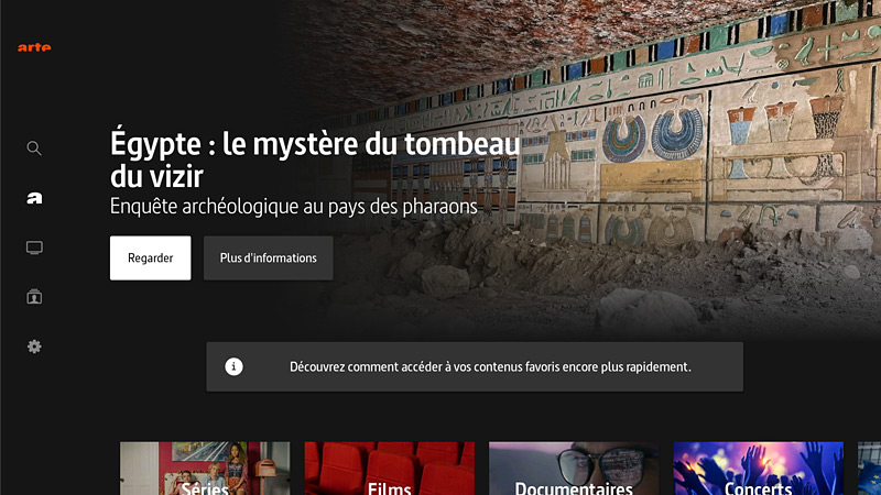 Arte replay sur la Bbox TV