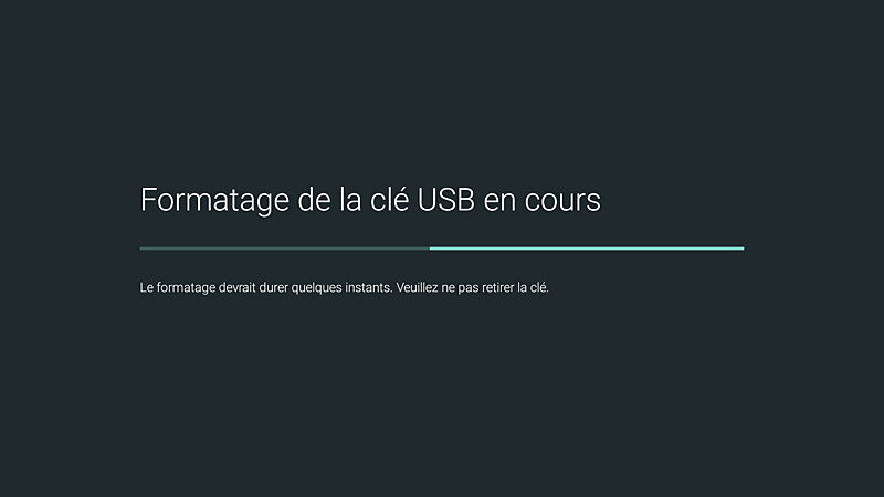 Formatage d'une clé USB sur la Bbox TV