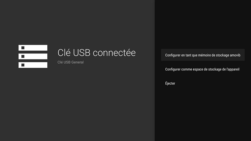 Connexion d'une clé USB sur la Bbox TV