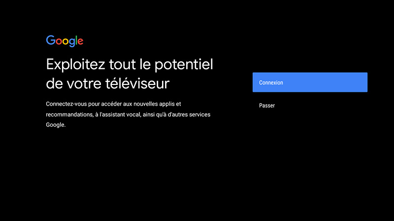 Connexion au compte Google