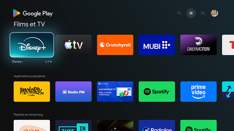 Google play sur la Bbox