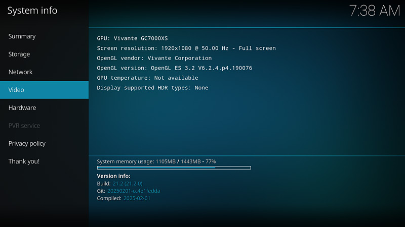 Kodi sur la Bbox TV 4K - Infos video