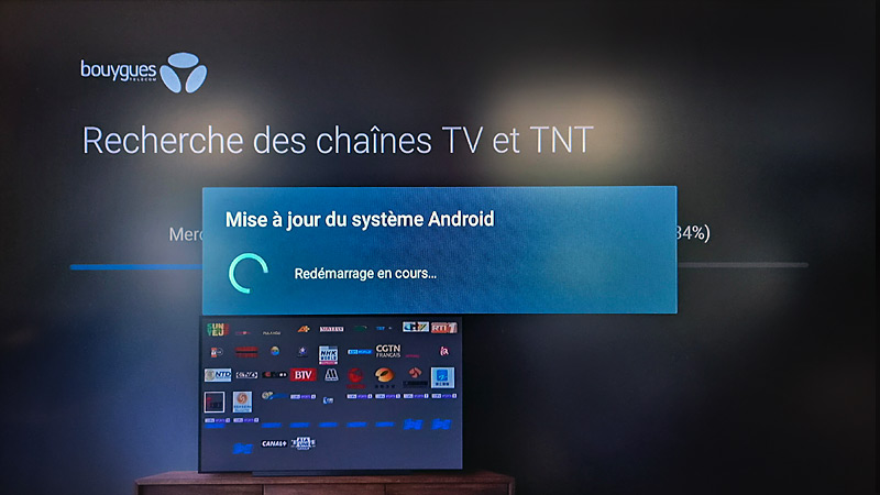 Installation de la Bbox TV 4K - Installation d'une mise à jour