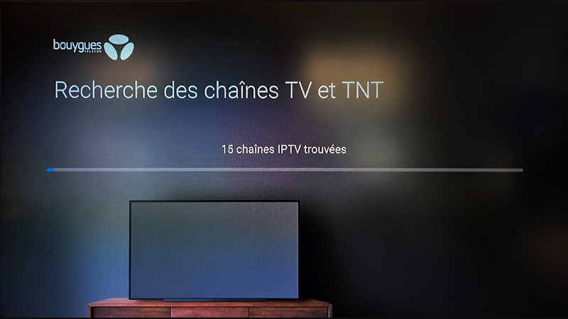 Installation de la Bbox TV 4K - Scan des chaînes