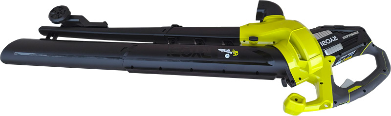 Côté droit du Ryobi OBV18 assemblé