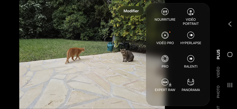 Application caméra du Samsung Galaxy S26 - Plus