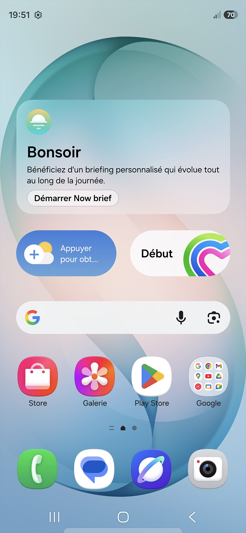 Samsung Galaxy S26 - Ecran accueil