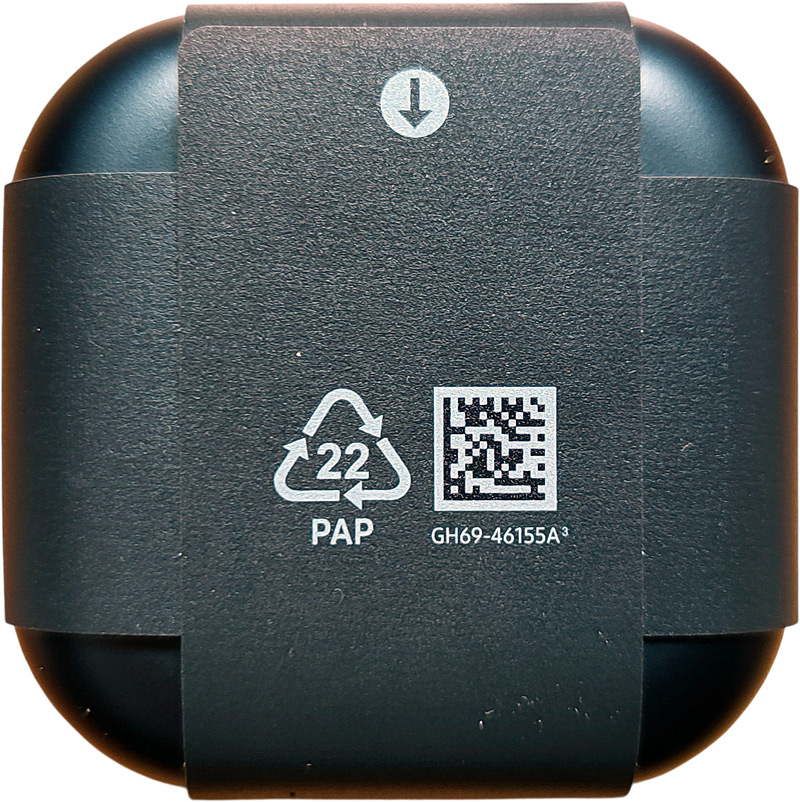 Samsung Galaxy Buds 4 - Boîtier dans son emballage de papier