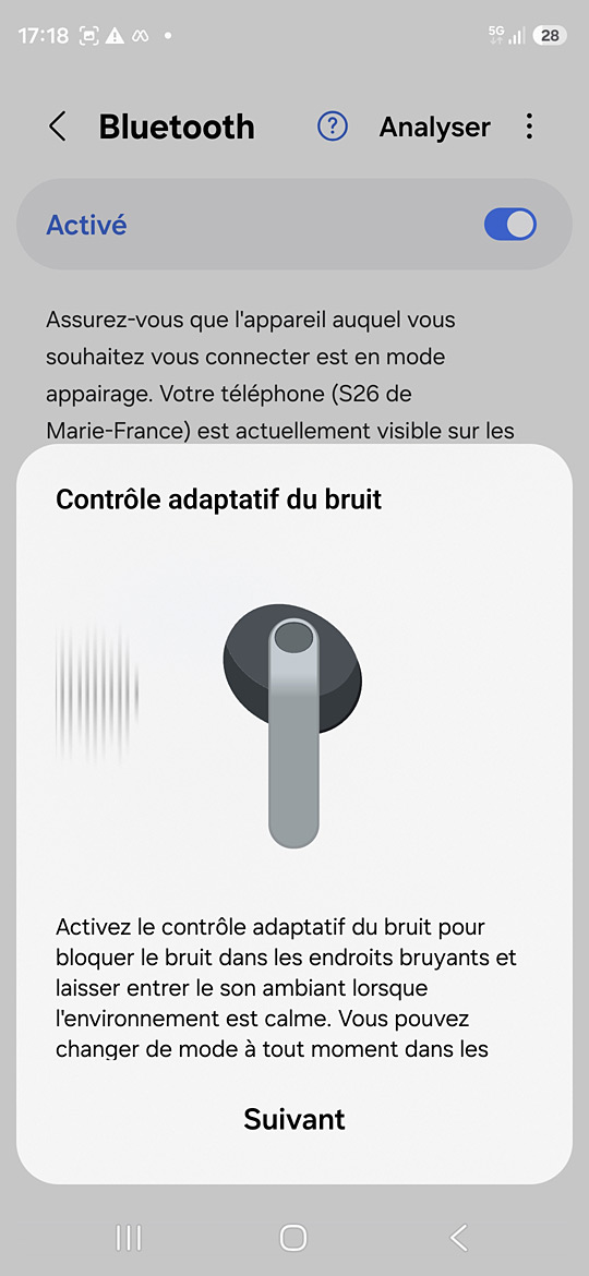 Galaxy Buds4 sur le S26 - Tuto ANC